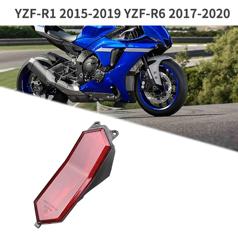 Задний Интегрированный задний фонарь для мотоцикла мигающий Yamaha YZF R1 2015 2019 R6 2017 2020