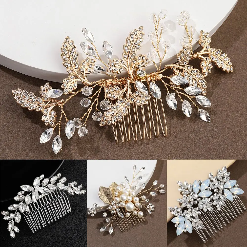 

Delicate Romantic Wedding Bridesmaid Hair Jewelry Headpiece Bridal Clips Flower Hair Pin Hair Combs