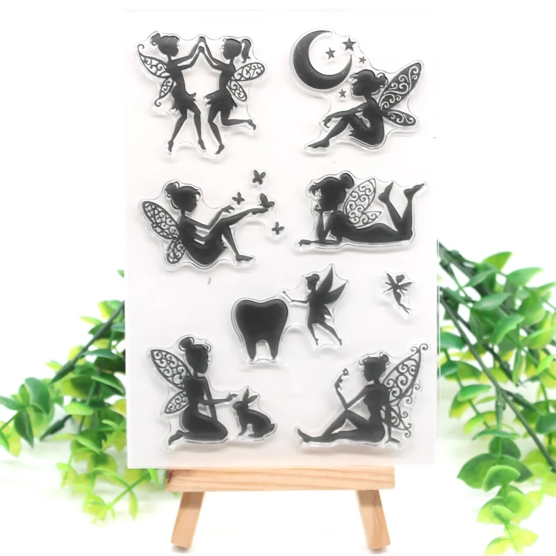 ZFPARTY Фея прозрачный чистый силикон штамп/печать для DIY Скрапбукинг/фотоальбом декоративная открытка изготовление