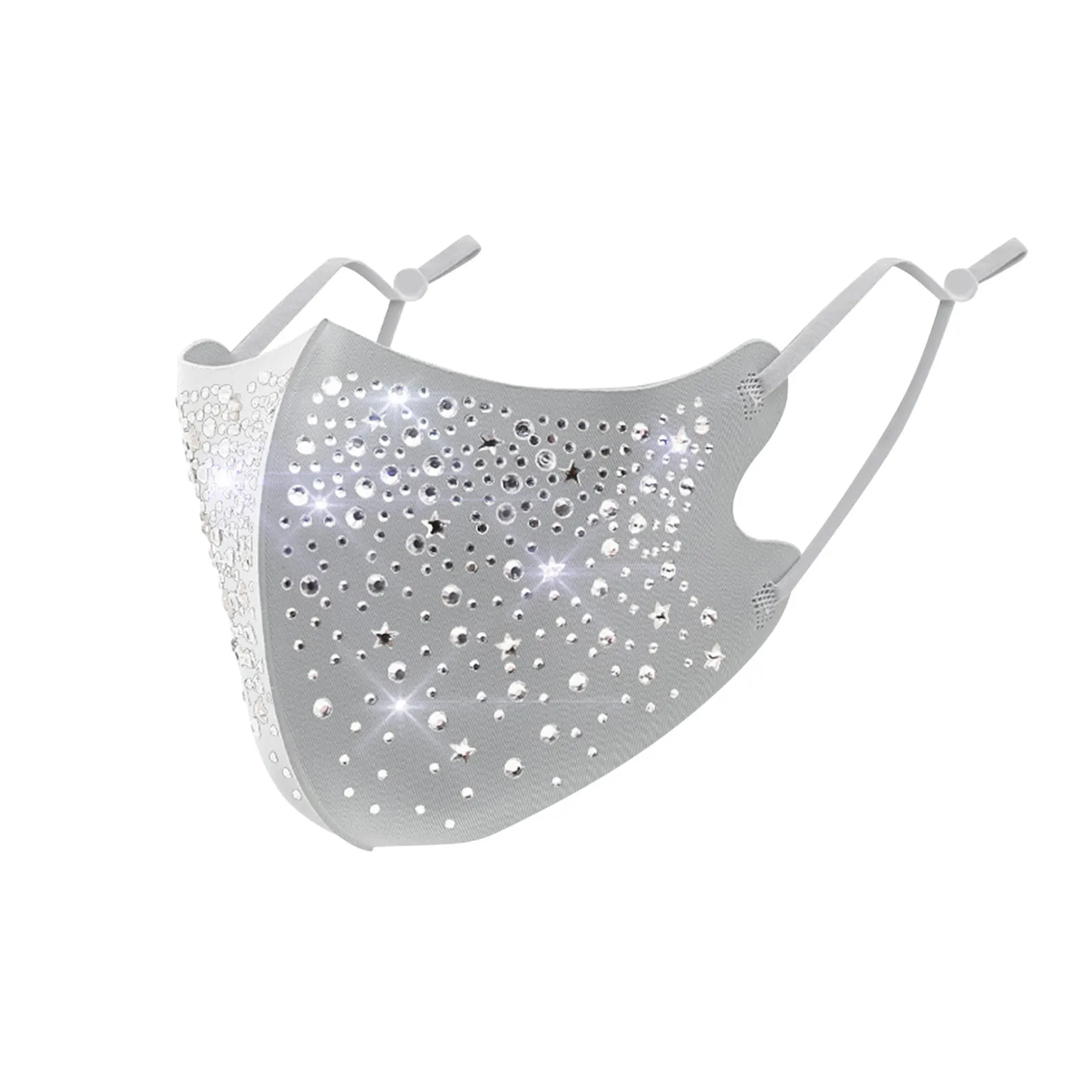 

1pc Women's Face Mask Anime Mondkapjes Halloween Cosplay Masque Mascarillas Metal Diamond Water Crystal Masks
