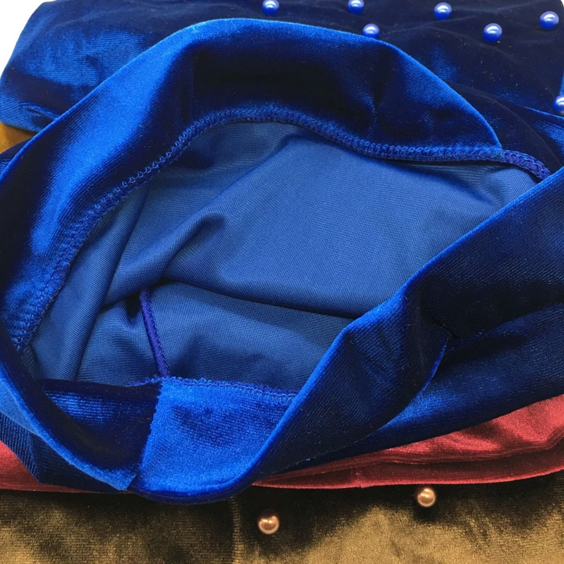 Новый Модный женский бархатный длинный Тюрбан повязка на голову сетчатый