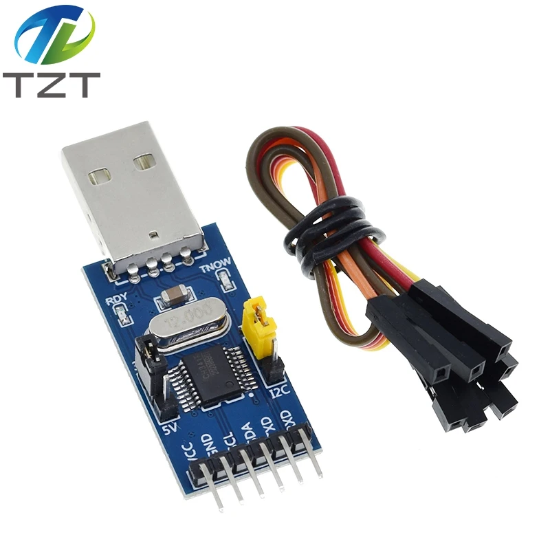 2-в-1 модуль CH341T 3 В 5 в USB для I2C IIC UART TTL одночипового последовательного порта