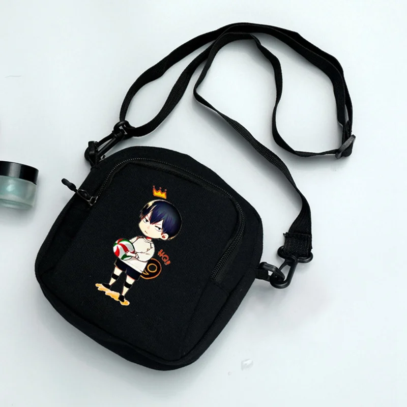 

Холщовая сумка-мессенджер с рисунком Аниме Haikyuu для мальчиков и подростков
