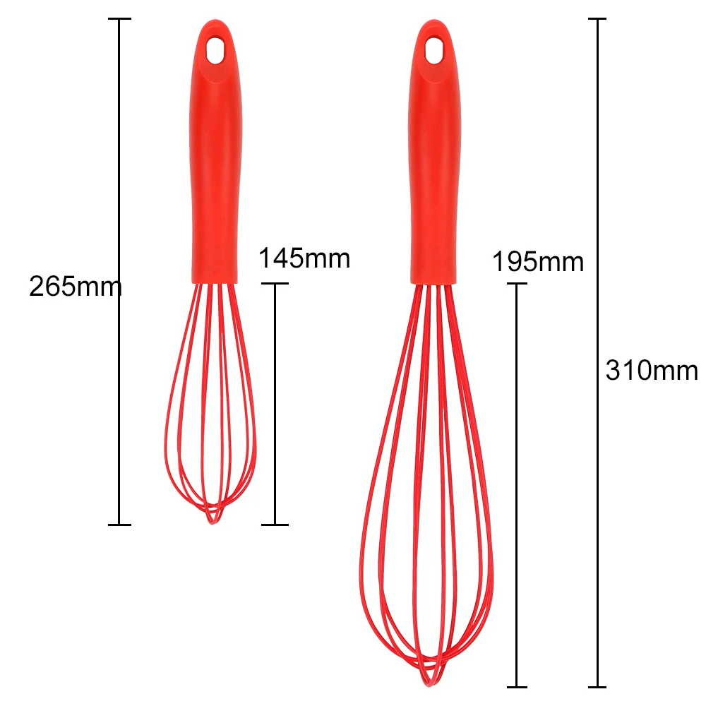 

Egg Beater Cream Whisk Silicone Egg Tool Manual Easy to Clean Milk Frother Non-Slip Cooking Tools Kitchen Accessories