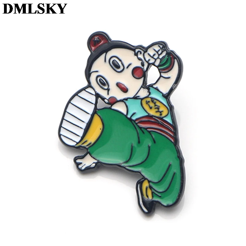 DMLSKY аниме Dragon Ball Z мультфильм Металлические Булавки эмалированные Броши для женщин и мужчин Нагрудный значок для рюкзака джинсовая булавка Воротник Подарок M4092