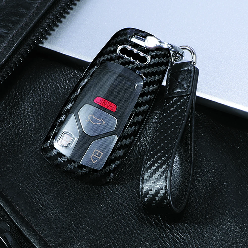 Набор чехлов для автомобильных ключей с 3 кнопками АБС пластик углеродное
