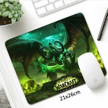 Fashion 21x26cm World of Warcraft Small Mouse Pad Gamer Locking Edge  Gaming Mousepad Horde Alliance Otaku Gift Laptop Desk Mat
