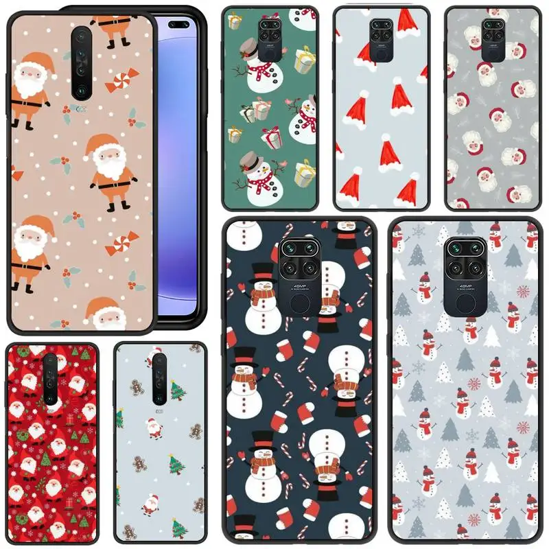 

Cute Christmas Santa Reindeer Tree Phone Case For Redmi 5 6 Plus K 7 8 9 20 30 X A Pro Note 4 5 6 7 8 9 S X A Phone Cover Coque