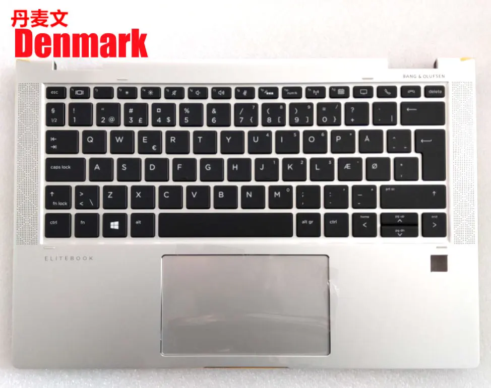 

YUEBEISHENG New/org for HP EliteBook x360 1030 G3 palmrest Denmark keyboard upper cover Touchpad