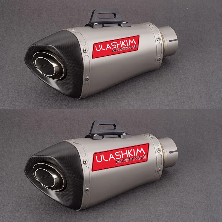 

60mm 61mm Inner Universal Motorcycle Modified Exhaust Pipe Muffler S1000RR Z900 GSXR750 S1000XR ZX6R