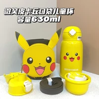 cup with bear pocket pikachu childrens thermos cup smiling water cup water bottle