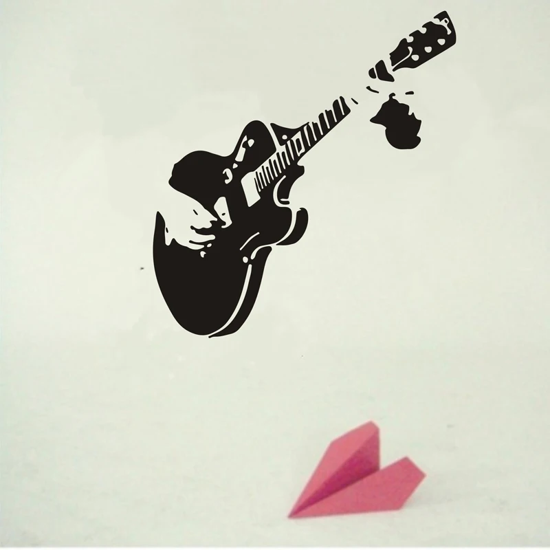 Новые креативные художественные наклейки на стену с гитарой домашний декор DIY