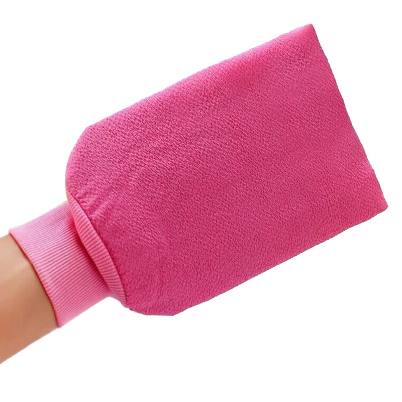 

1Pc Shower Spa Exfoliator Two-sided Bath Glove 4colors Body Cleaning Scrub Mitt Rub Dead Skin Removal Bathroom Products
