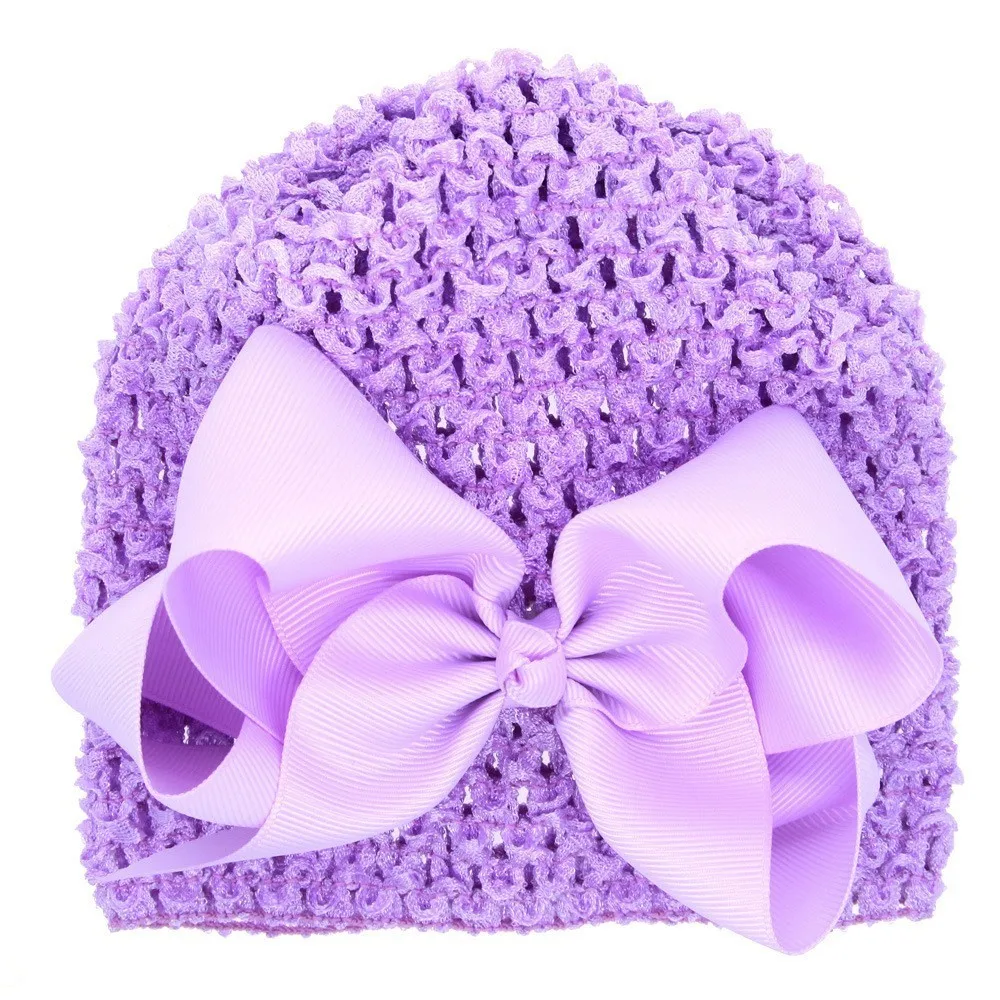 MAYA STEPAN 1 Pieces New FashionBow Hollow Baby Girls Hat Newborn Elastic Turban Hats For Cotton Infant Beanie Cap | Детская одежда и