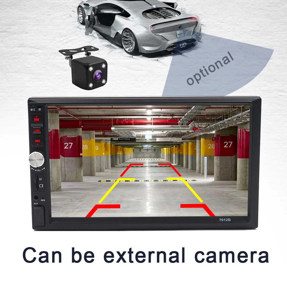 Мультимедийный плеер Carsanbo автомагнитола 2 din с сенсорным экраном 7 дюймов MP5 Bluetooth