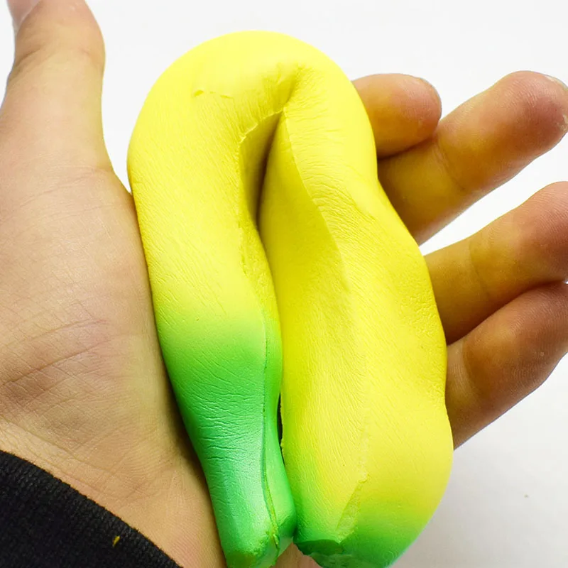 Banana Pressure relief toy Hand Grip Reliever Anti Stress Ball Toys Fitnes Finger Trainer Rehabilitation Equipment | Спорт и