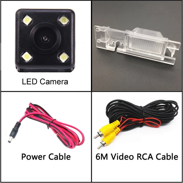 4 LED Для Alfa Romeo AR Furiosa 2007- HD CCD Ночное видение автомобиля зеркало заднего вида монитор для парковки Обратного Хода, парковочные резервные фонари заднего вида Камера - Название цвета: 4 LED