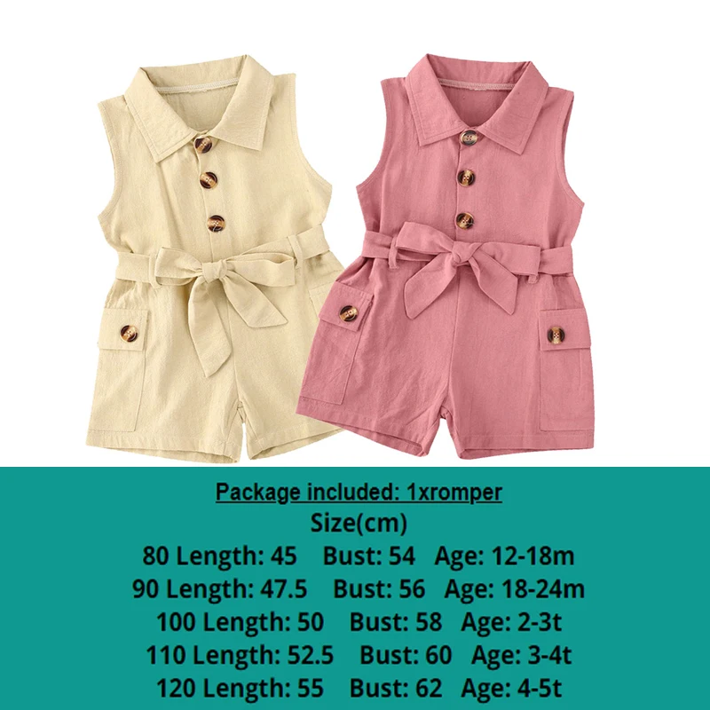 Одежда для маленьких девочек цельный комбинезон с отложным воротником