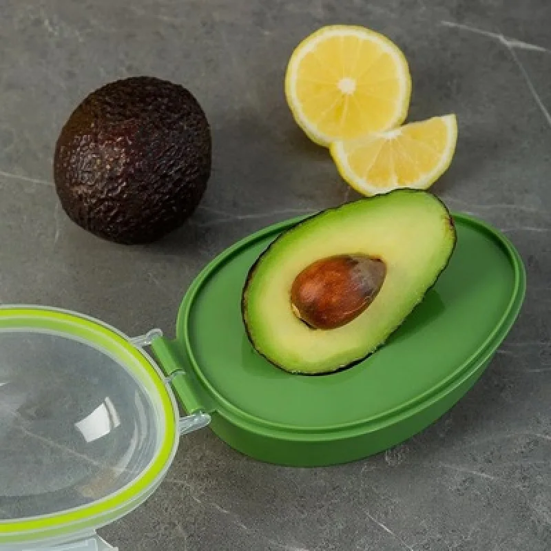 

Avocado Storage Box Transparent Cover Half Avocado Fruit Storage Box