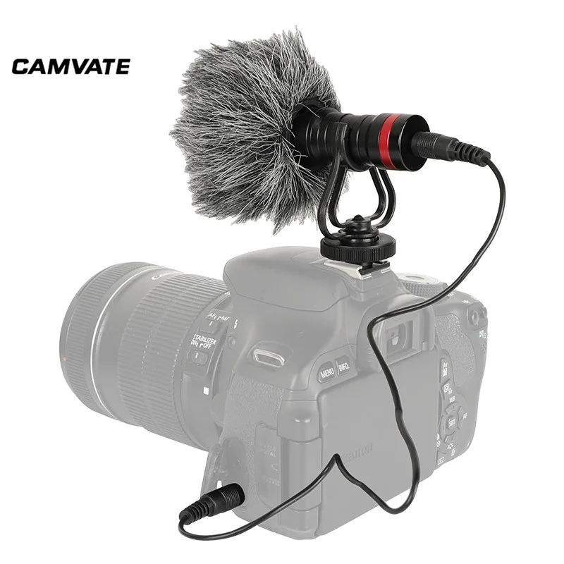 Внешний микрофон CAMVATE с шумоизоляцией амортизирующим креплением и кабелем 3 5 мм