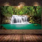 Настенные постеры картины на холсте с изображением пейзажа с изображением природного водопада, картина Водопад для гостиной без рамки