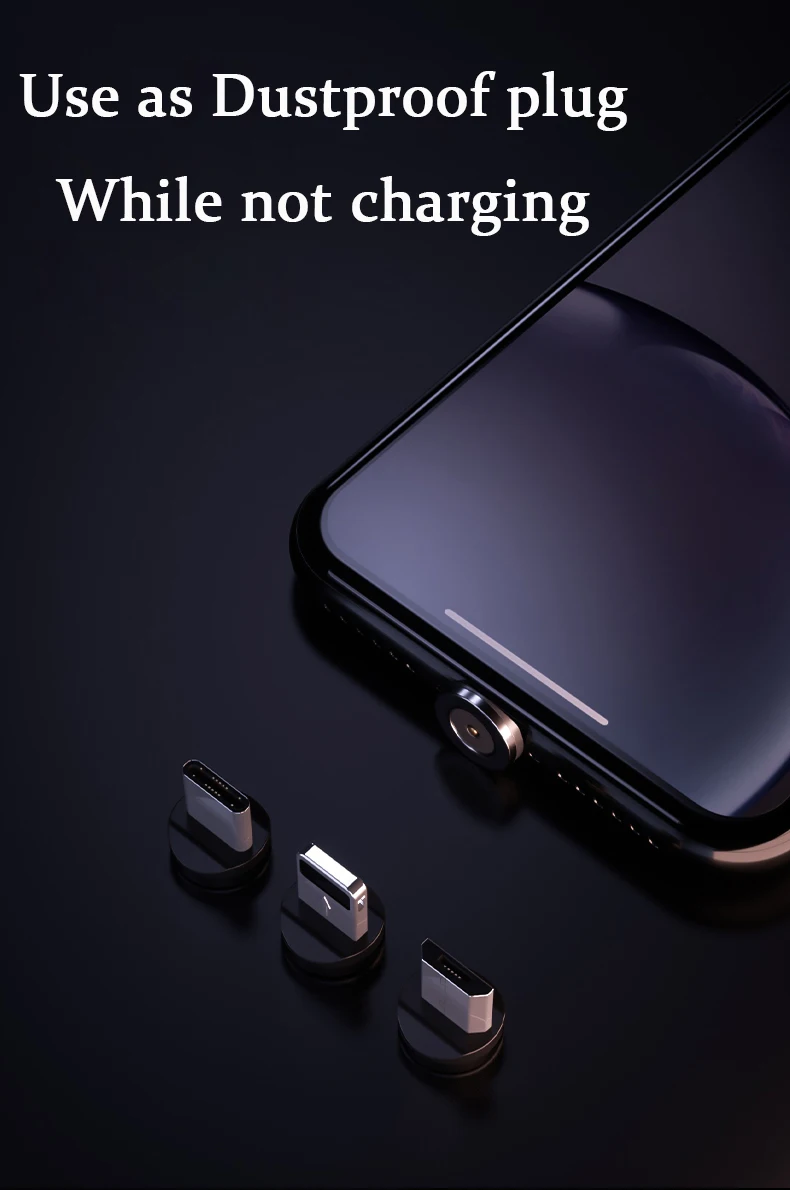 2.4A светодиодный легкий магнит type C Micro USB кабель для Xiaomi huawei Iphone Магнитный кабель для быстрой зарядки шнур для зарядного устройства USB C кабель для передачи данных