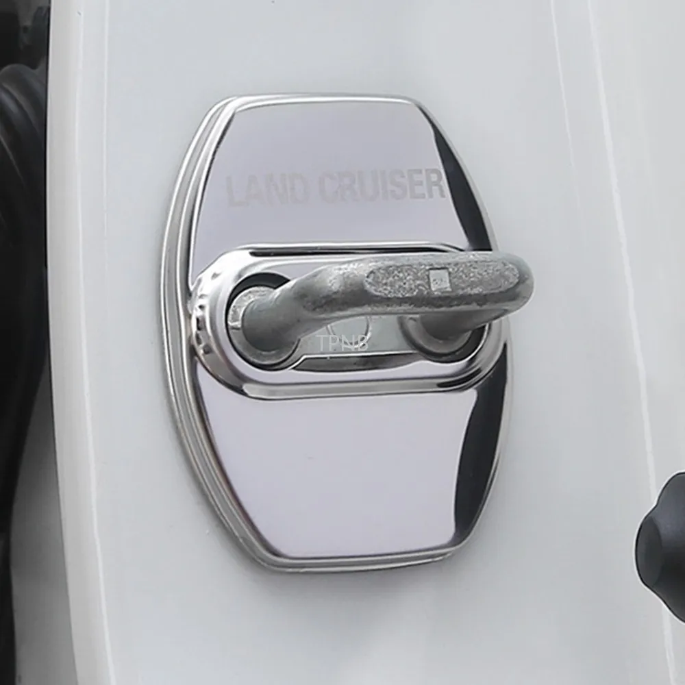 Для Toyota Land Cruiser 200 2008-2020 нержавеющая сталь крышка дверного замка автомобиля