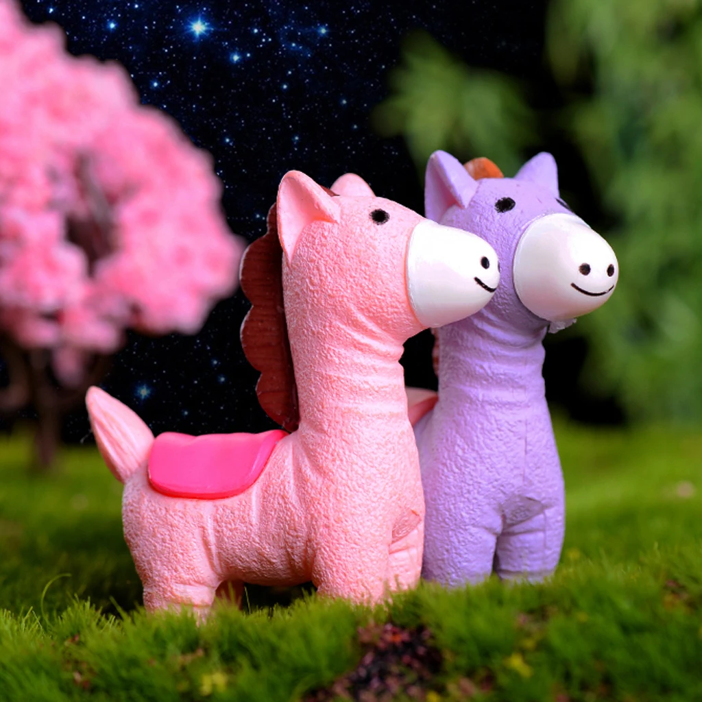 Смола Мини Миниатюрный украшения дома Цветущий сад микро пейзаж Декор для и сада