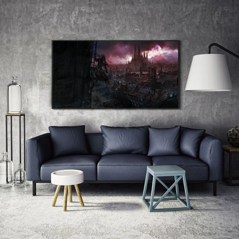 

Animation abstract oil painting poster sword goddess art canvas painting living room corridor office home decoration mural