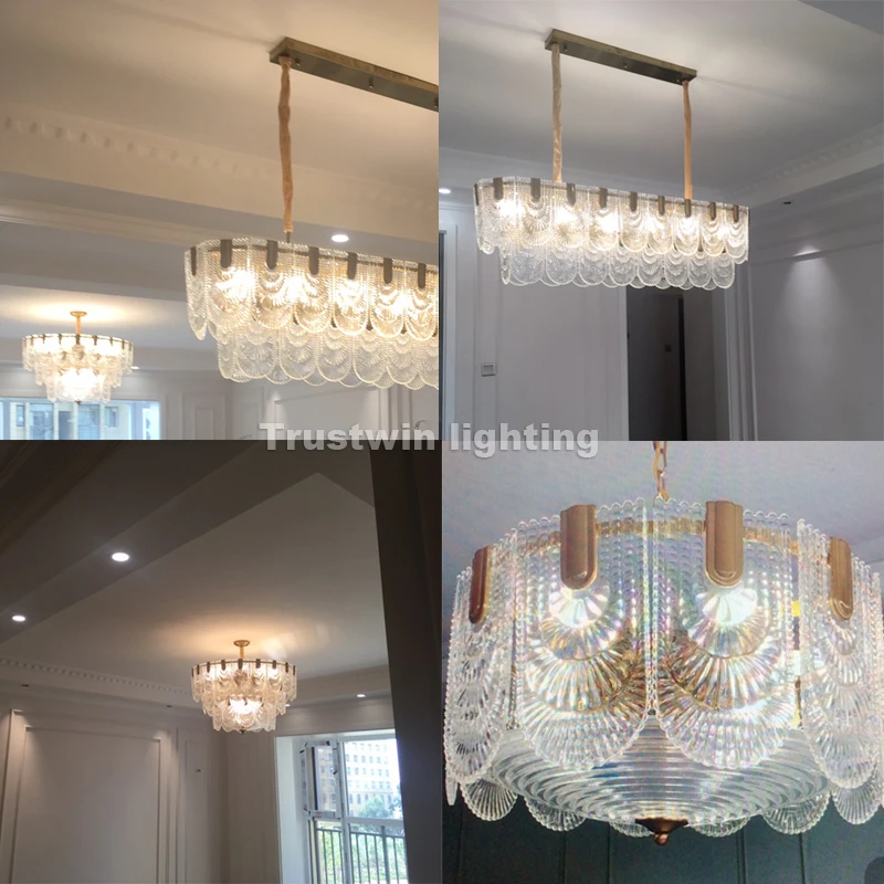 Европейская итальянская современная стеклянная хрустальная люстра круговой