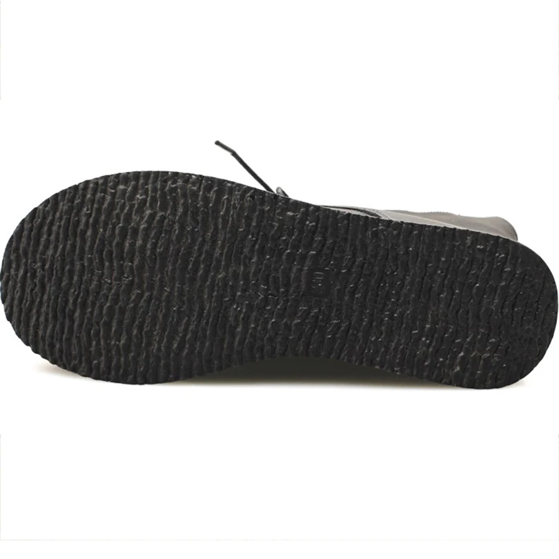 Зимние черные ботинки из натуральной коровьей кожи женская Винтажная обувь на