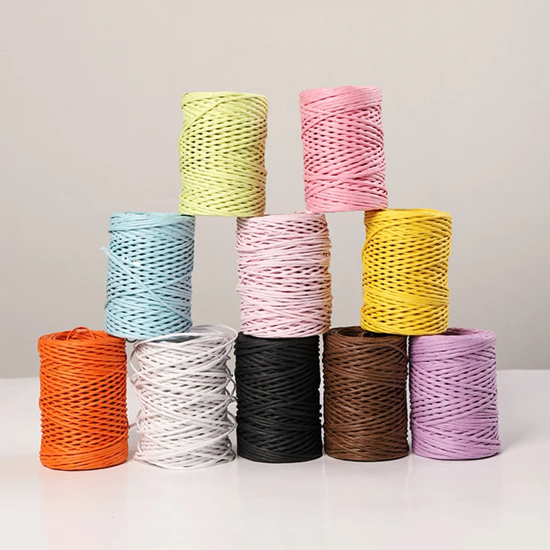 40 м/рулон цветная железная проволочная бумажная веревка товары для рукоделия