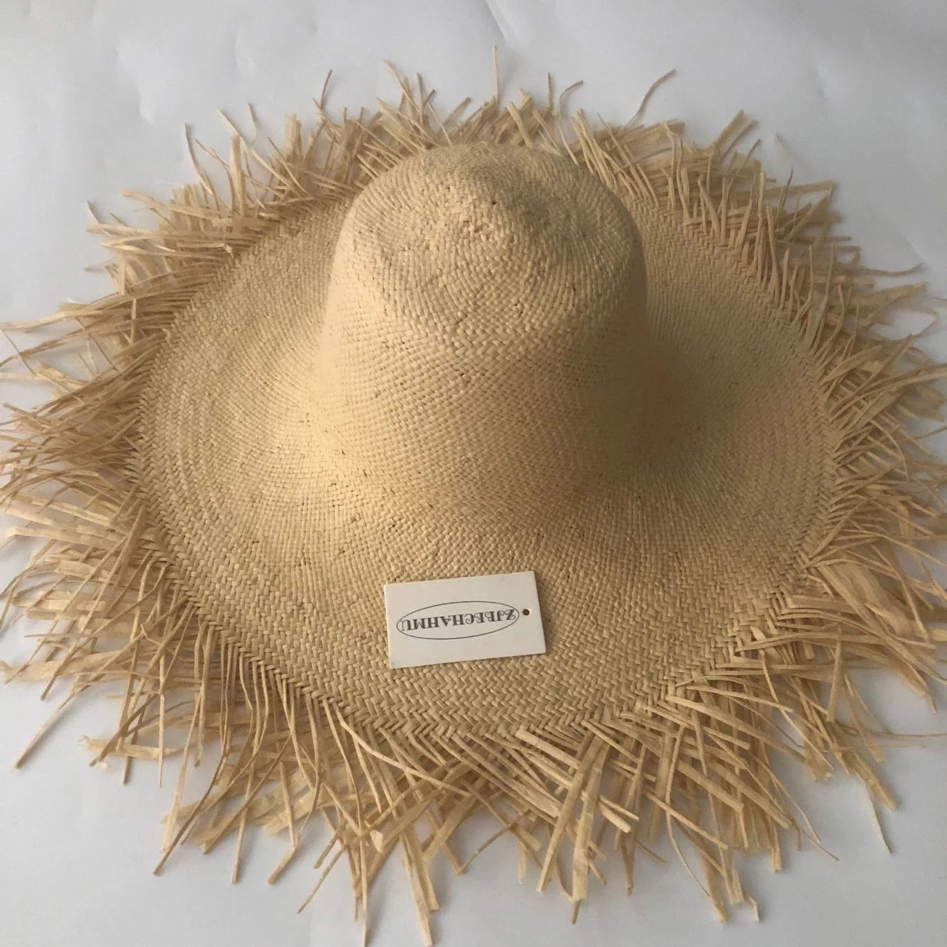 Beige ZJBECHAHMU повседневные Новые однотонные винтажные соломенные шляпы от солнца для женщин и девочек летние шапки открытый праздник зонтик складные пляжные соломенные шляпы - Color: Beige