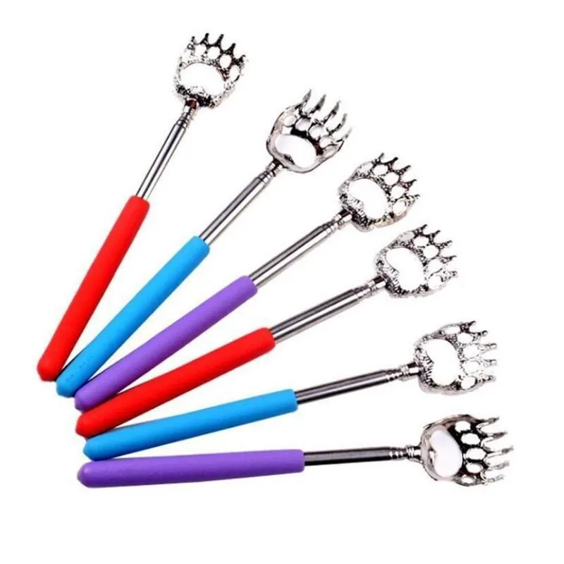 

Durable Bear Claw Stainless Steel Back Scratcher Telescopic Extendable Massager Convenient Claw Telescopic Ultimate Massager