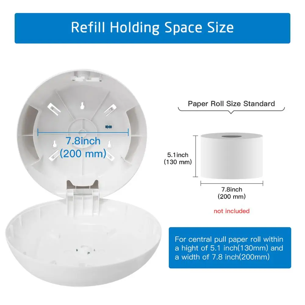 Дозатор для бумажных полотенец SVAVO настенный держатель из АБС пластика ванной и