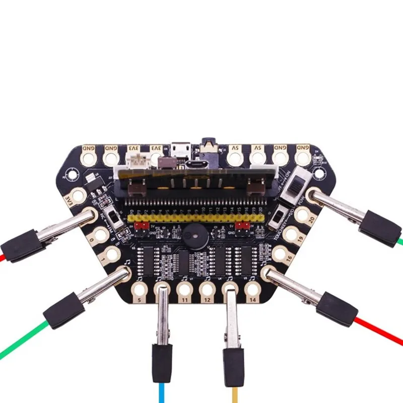 Плата расширения Micro:bit крокодил микробита расширенная 13 портов ввода вывода с