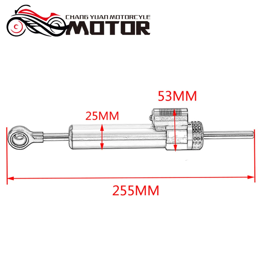 Estabilizador de amortiguador dirección Регулируемый универсальный для KTM Duke 200 Suzuki GSXR 600 Honda CBR F4i GSR