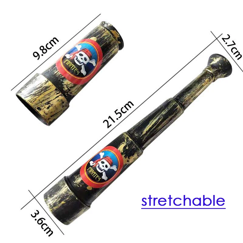 Umorden Детский Пиратский Нож Корсар Карта сокровищ Золотая монета телескоп и