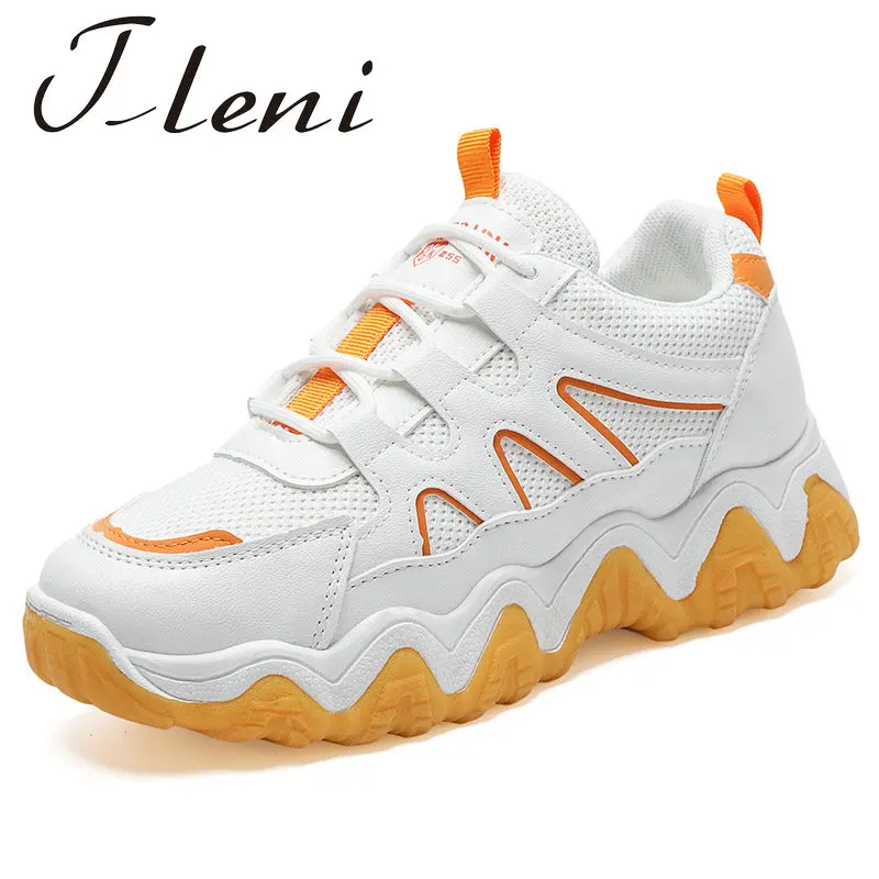 New women's sneakers 2020 spring white running shoes Korean thick bottom wave casual sports ZP-31 | Спорт и развлечения