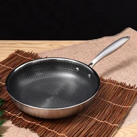 304 stainless steel frying pan 3 layer non stick egg steak frying pan universal gas induction cooker kitchen tools