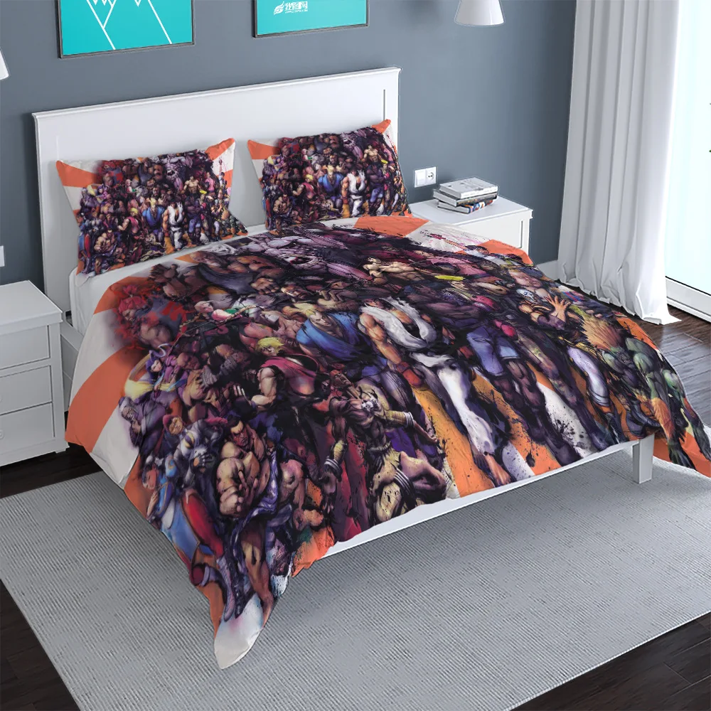 Popular Street Game Figure Bedding Set Chun Li 3d Duvet Cover Sets Comforter Bed Linen Twin Queen King Single Size Dropshipping | Дом и сад