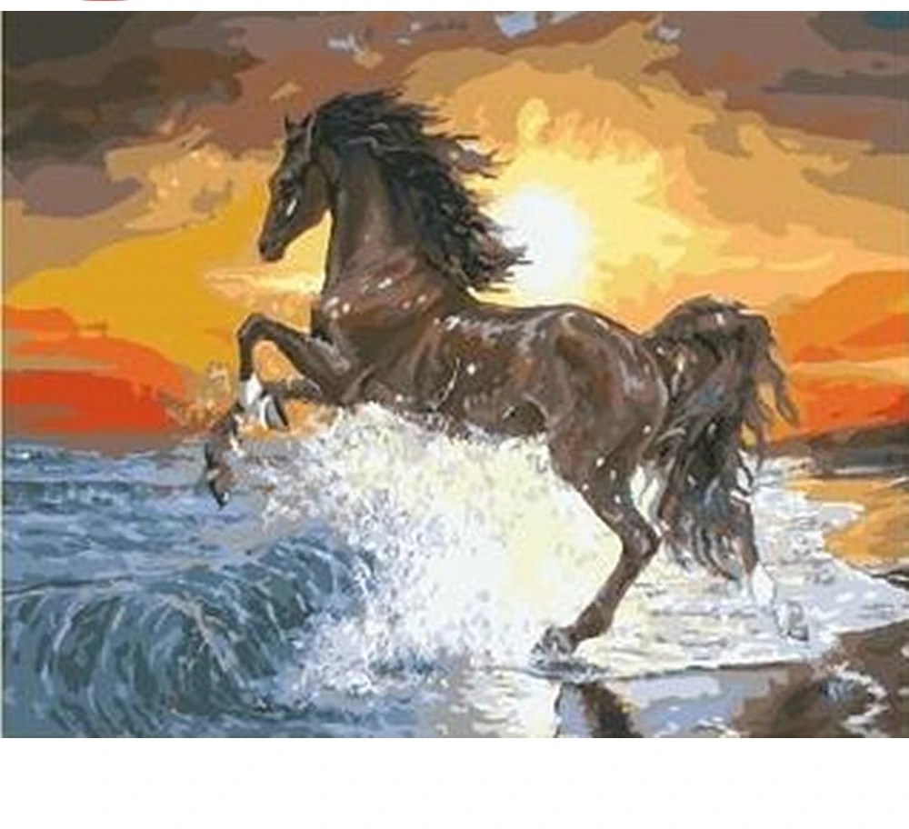 

CraftArtGo картина по номерам животных живопись на холсте Ручная роспись подарок алмазов картина по номерам водопад комплекты, украшение для до...