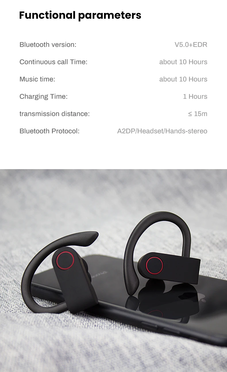 IONCT A9 TWS bluetooth-наушники, настоящие беспроводные наушники, 8 часов, музыка, Bluetooth 5,0, беспроводные наушники, водонепроницаемые спортивные наушники