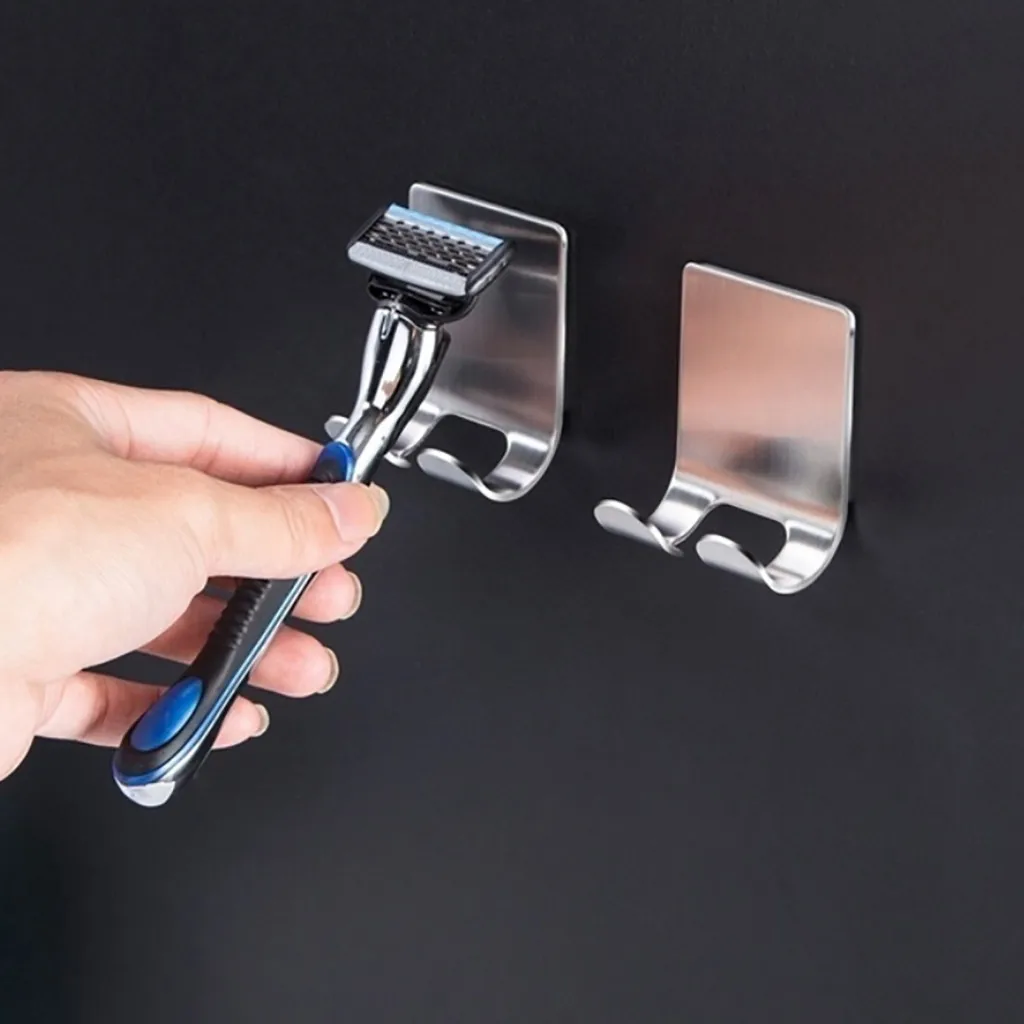 2 шт. держатель вешалка для бритвы из нержавеющей стали|Крючки и направляющие| |