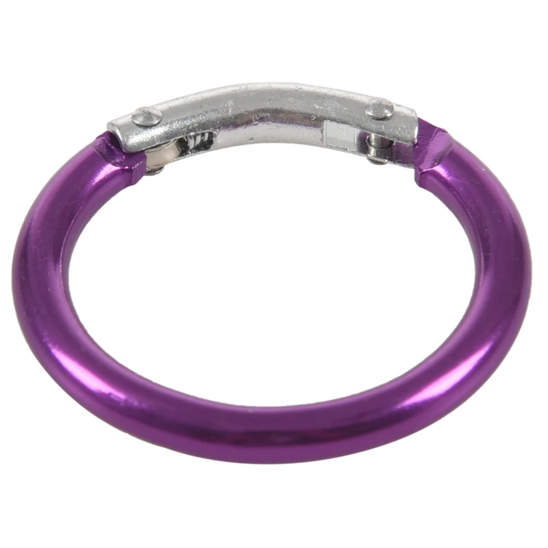 Фиолетовый круглый брелок с карабином диаметром 5 см|Уличные инструменты| |
