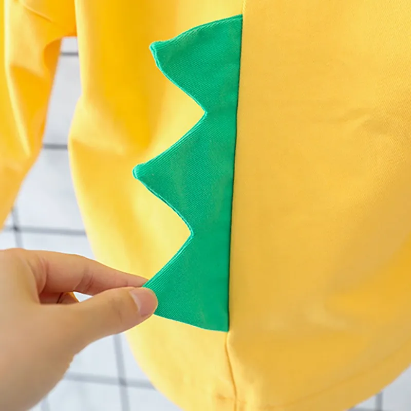 1-5T Baby Boy Clothes Boys Jacket Coat New Spring Children's Clothes Cartoon Dinosaur Pattern Hooded Tops Outwear Kids Clothes