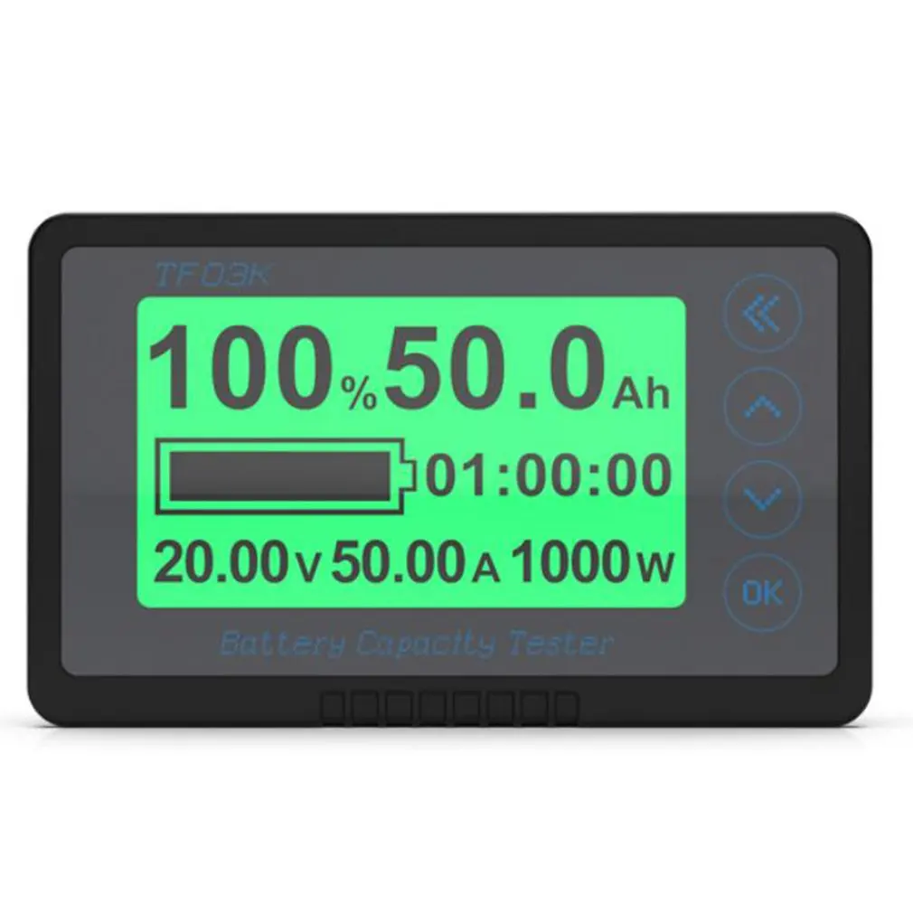 

TF03K Multifunctional Coulomb Meter Electric Car Touring Car Battery Power Capacity Monitoring Indicator Voltmeter