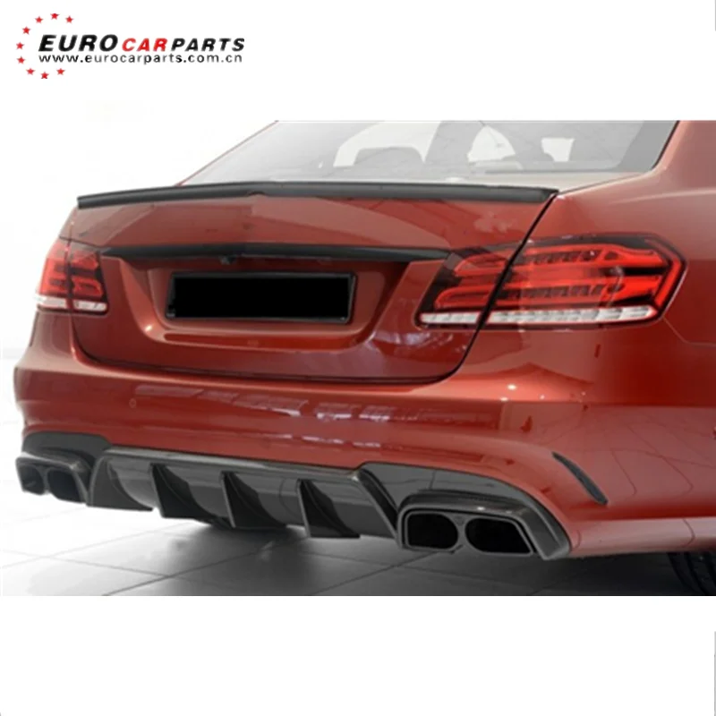 

E CLASS W212 E63 B style carbon fiber material rear diffuser with exhaust tips for W212 E63 auto car diffuser