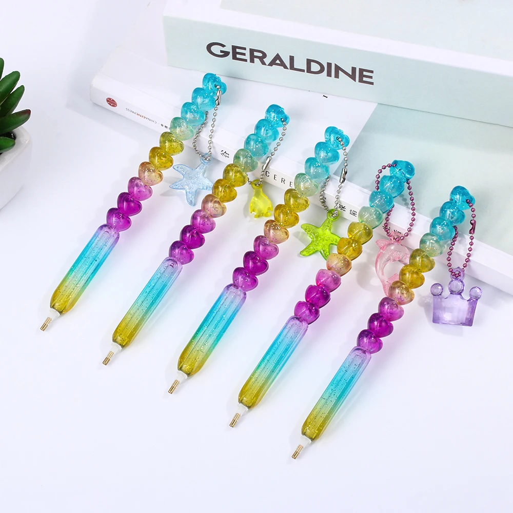 1 шт. новинка милая алмазная живопись в форме сердца ручка для вышивания