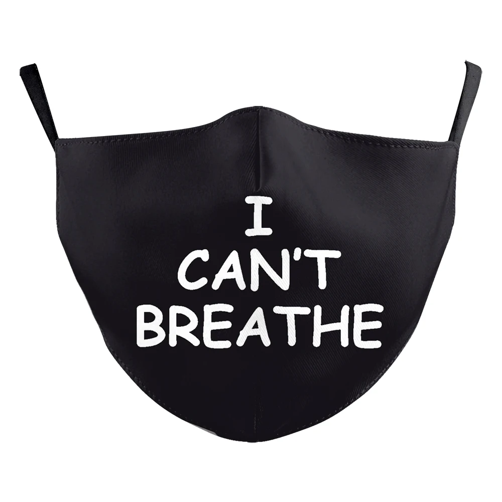 VIP модная маска для взрослых я не могу дышать 3D принт Балаклава многоразовые